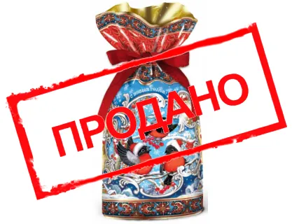 «Снегири-озорники»  с атласной лентой